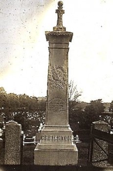 The Creighton Monument, as it appeared in the 19th century.