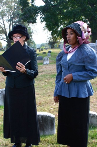 Marie Depalma and Tracy Garrison-Feinberg sang 19th-century songs.