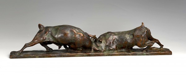 "Bulls Fighting," by Solon Hannibal Borglum, 1899-1900. The Metropolitan Museum of Art, Rogers Fund.