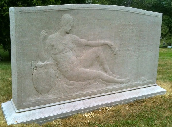 Frederick MacMonnies's monument to his friend James Wall Finn at Green-Wood.