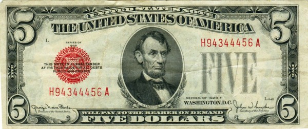 One of Anthony Berger's portraits of Lincoln was used as the basis for the portrait on the $5 bill.