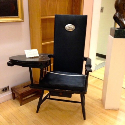 The chair in which De Witt Clinton died.