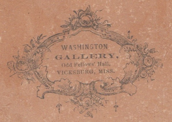 The backmark for the Washington Gallery.