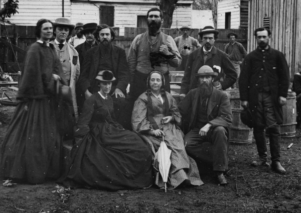 The title: Fredericksburg, Va. "Nurses and officers of the U.S. Sanitary Commission."