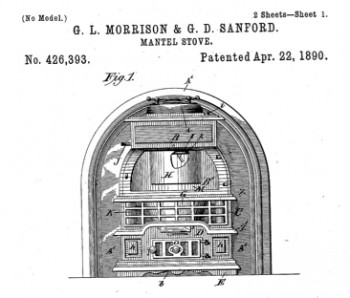 Patent for stove