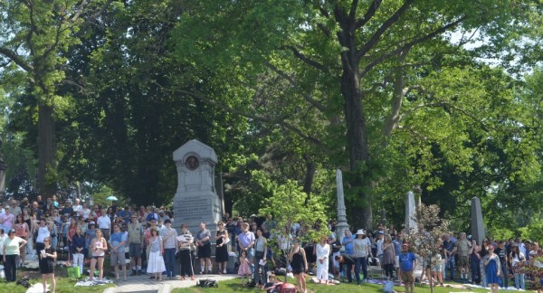 Just a part of the crowd at the concert.