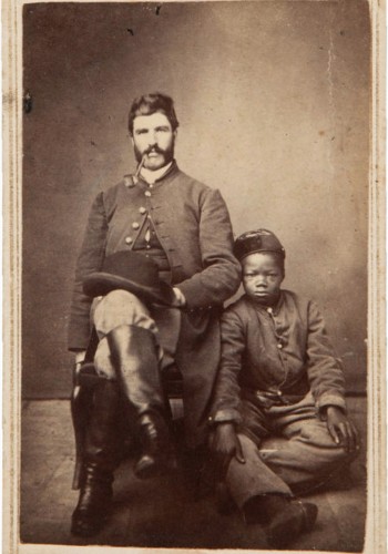 An Civil War officer and his servant.