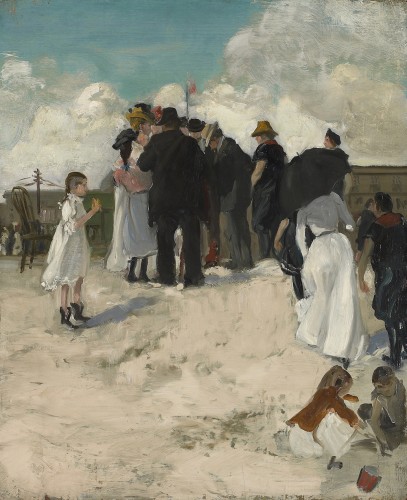 "At the Shore." 1901. Courtesy of Crystal Bridges Museum of American Art, Bentonville, Arkansas. 