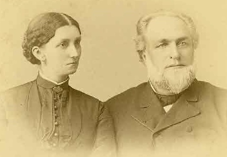 James Boyd Lucas (1839-1911) served as a first lieutenant in the 211th Pennsylvania Infantry. Here he is pictured with his wife Hettie. He last lived at 1476 Glenwood Road in Brooklyn.