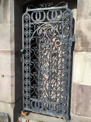 This iron door was ordered from Pitbladdo in 1867; he would have obtained it from a supplier and charged $7 for it.