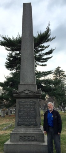 F. and L.B. Reed ordered this granite obelisk on February 28, 1864; it was billed at $1200 ($17,573 in today's money).