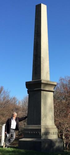 William Shepard Wetmore made a fortune in the China Trade. His home in Newport, Rhode Island, is owned by the Newport Preservation Society and is open to the public. This "Granite Hexagon Monument with Raised Names" cost $2050 in 1860--which translates to $56,779 in today's dollars. 