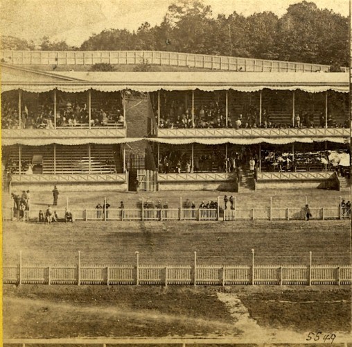 "Grand Stand, Front View." Published by E. & H.T. Anthony Co.