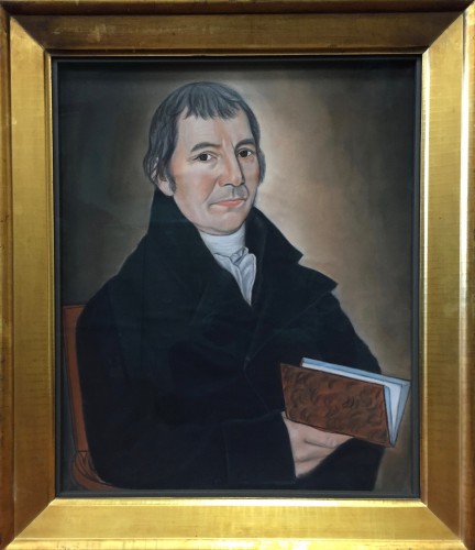 This pastel portrait of Clarkson Crolius, by Micah Williams, has been donated to The Green-Wood Historic Fund Collections by Ed King.