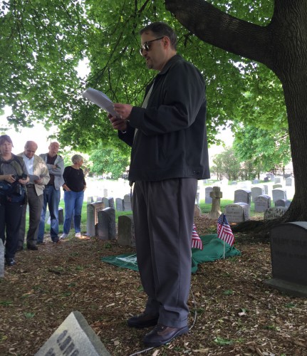 Peter Nash, baseball historian, author of "Baseball Legends of Brooklyn's Green-Wood Cemetery," who told the story of James Whyte Davis and his unmarked grave.