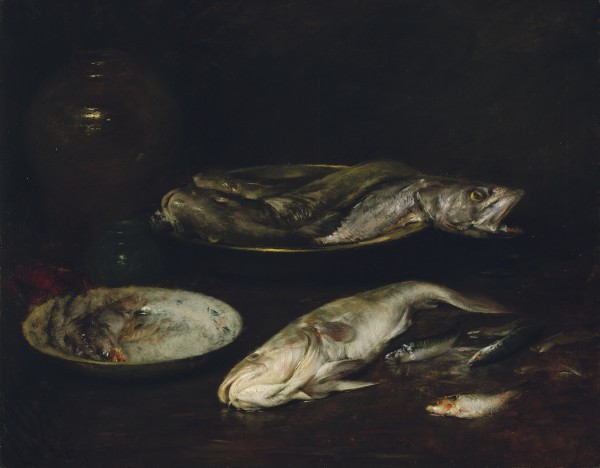 Still Life—Fish William Merritt Chase (American, 1849–1916) about 1900 Oil on canvas * The Hayden Collection—Charles Henry Hayden