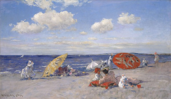 At the Seaside William Merritt Chase (American, 1849–1916) about 1892 Oil on canvas *Lent The Metropolitan Museum of Art, Bequest of Miss Adelaide Milton de Groot (1876–1967), 1967 *Courtesy, Museum of Fine Arts, Boston
