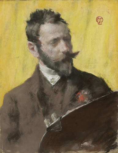 Portrait of an Artist William Merritt Chase (American, 1849–1916) about 1883 Pastel on paper *An MFA Honorary Trustee and Her Spouse *Courtesy, Museum of Fine Arts, Boston