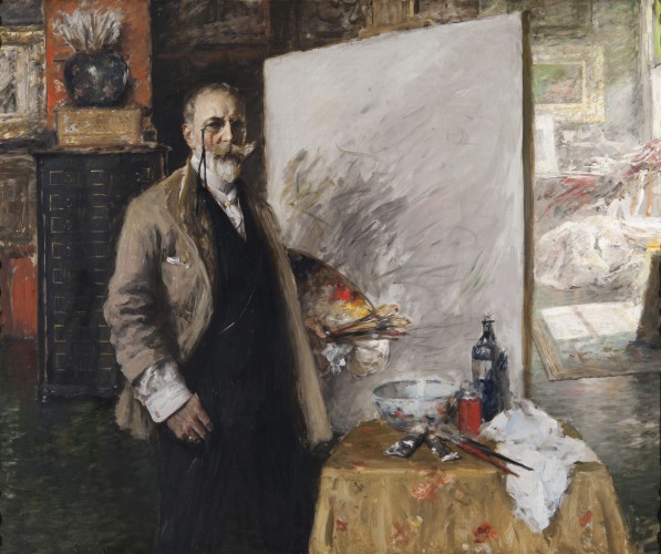 Self‑Portrait in the 4th Avenue Studio William Merritt Chase (American, 1849–1916) 1915‑16 Oil on canvas *Purchase by Richmond Art Museum and gift of Warner M. Leeds *Courtesy, Museum of Fine Arts, Boston