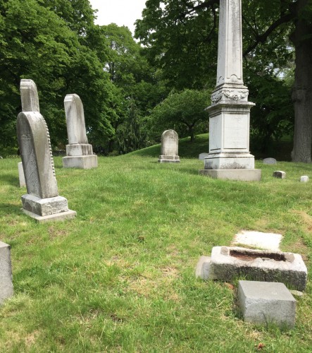 The Darling Family Lot. 17 individuals are interred here; the last was interred in 1899.