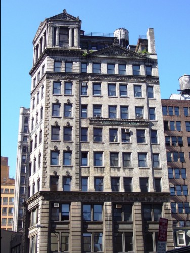 The Baudouine Building, at Broadway and 28th Street, was built 1895-1896.