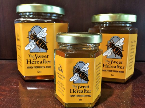 green-wood honey jars