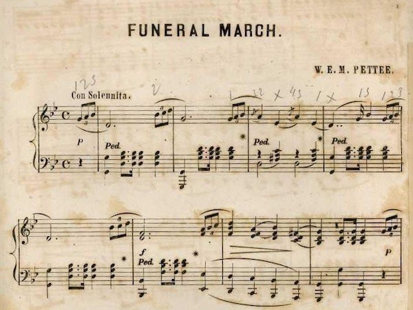 sheet music funeral