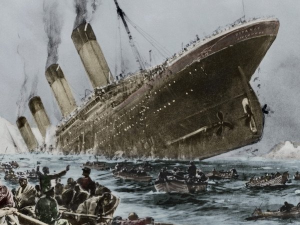 titanic sinking painting