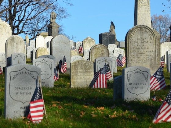 gw graves and american flags
