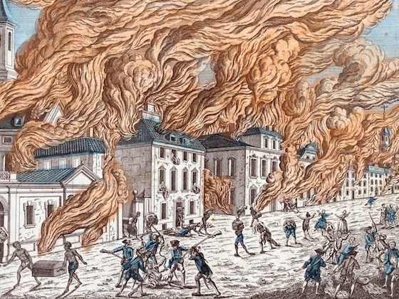 1776 fire drawing