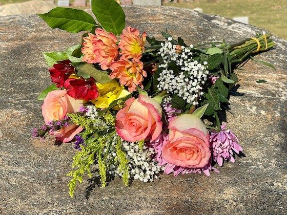 artificial floral arrangements for graveside