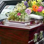 casket in hearse