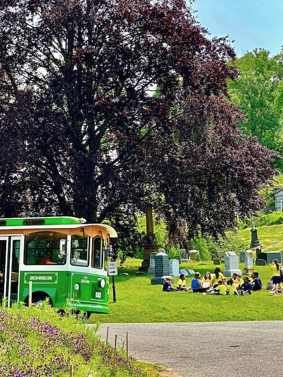 outdoor class and green-wood trolley