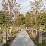 modern gravesite landscaping