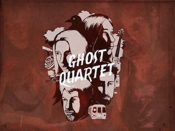 ghost quartet logo and stylized faces