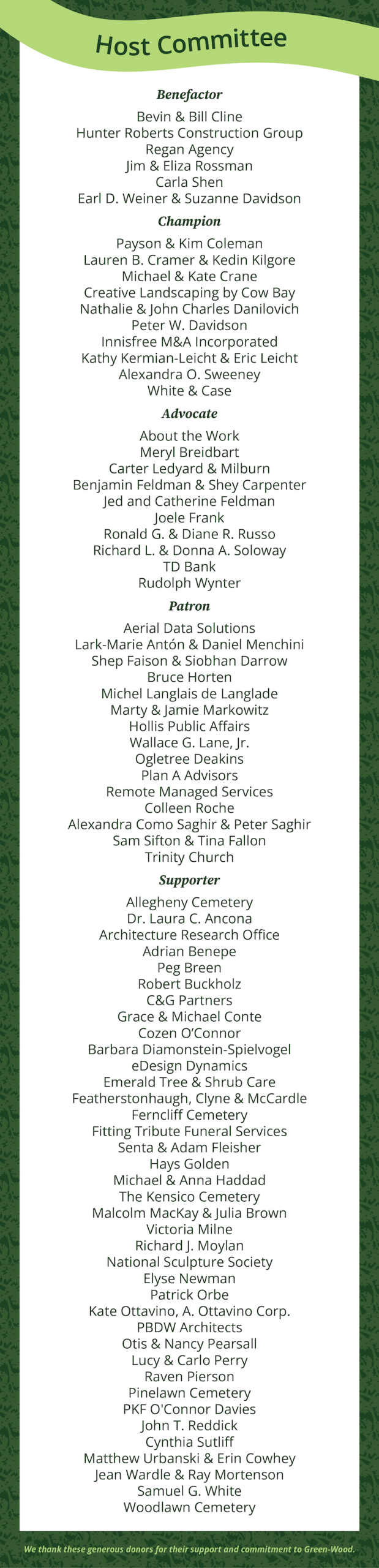 list of host committee members