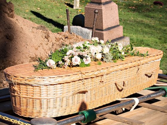 Green Burial natural, eco-friendly woven green casket