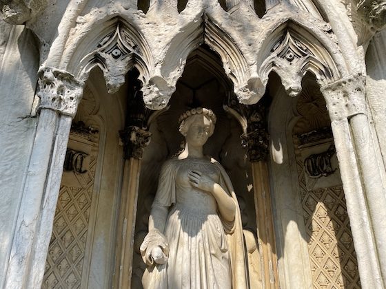 victorian woman statue